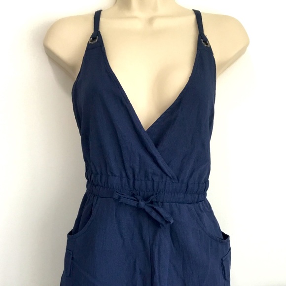 Fashion Nova Navy Blue Summer Romper NWT - Picture 4 of 9